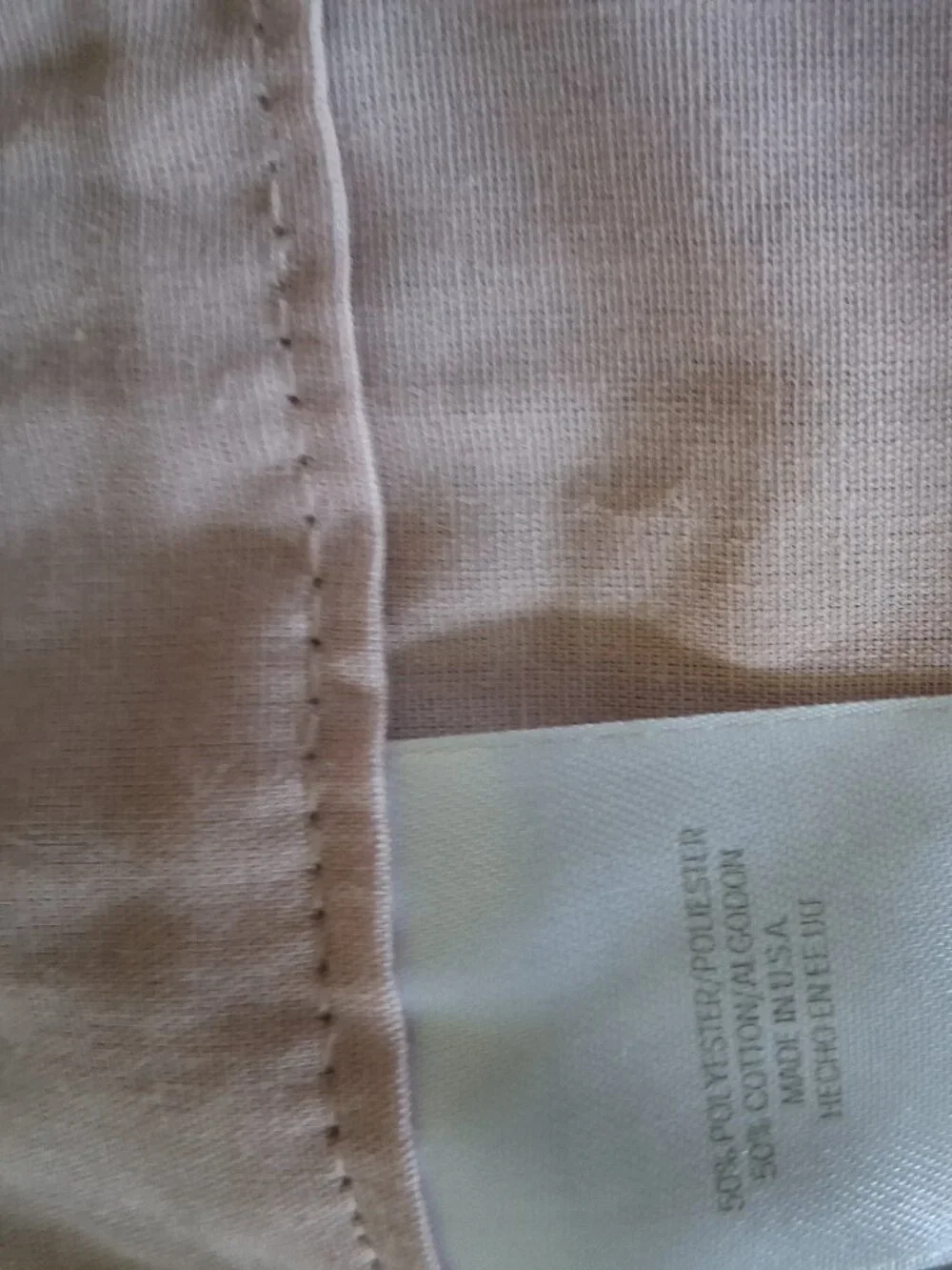 J.C. PENNY Home 50W x 84L Dusty Rose Cotton Blend UNLINED Drapes. Set of 2